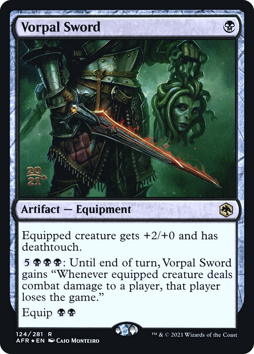 Vorpal Sword (PRE-124) [Adventures in the Forgotten Realms Promos] Foil MTG Single Wizards of the Coast