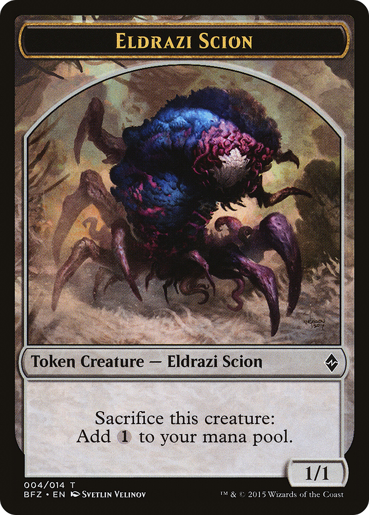 Eldrazi Scion Token (004) (BFZ-004) [Tokens] Battle for Zendikar Tokens MTG Single Wizards of the Coast