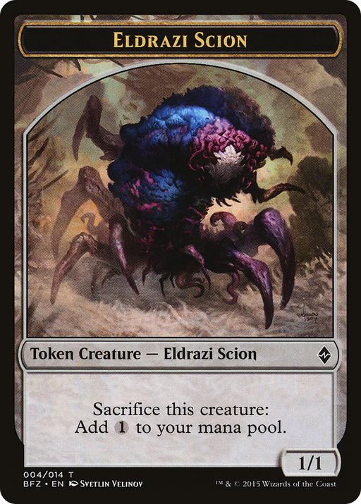 Eldrazi Scion Token (004) (BFZ-004) [Tokens] Battle for Zendikar Tokens MTG Single Wizards of the Coast
