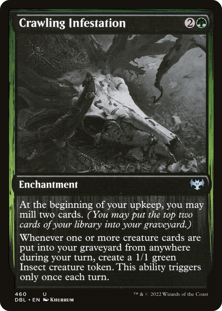 Crawling Infestation (DBL-460) [Innistrad: Double Feature] Foil MTG Single Wizards of the Coast