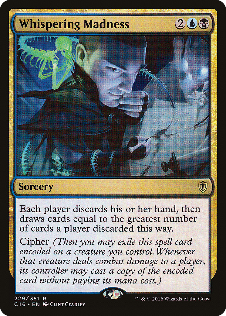 Whispering Madness (C16-229) [Commander 2016] MTG Single Wizards of the Coast