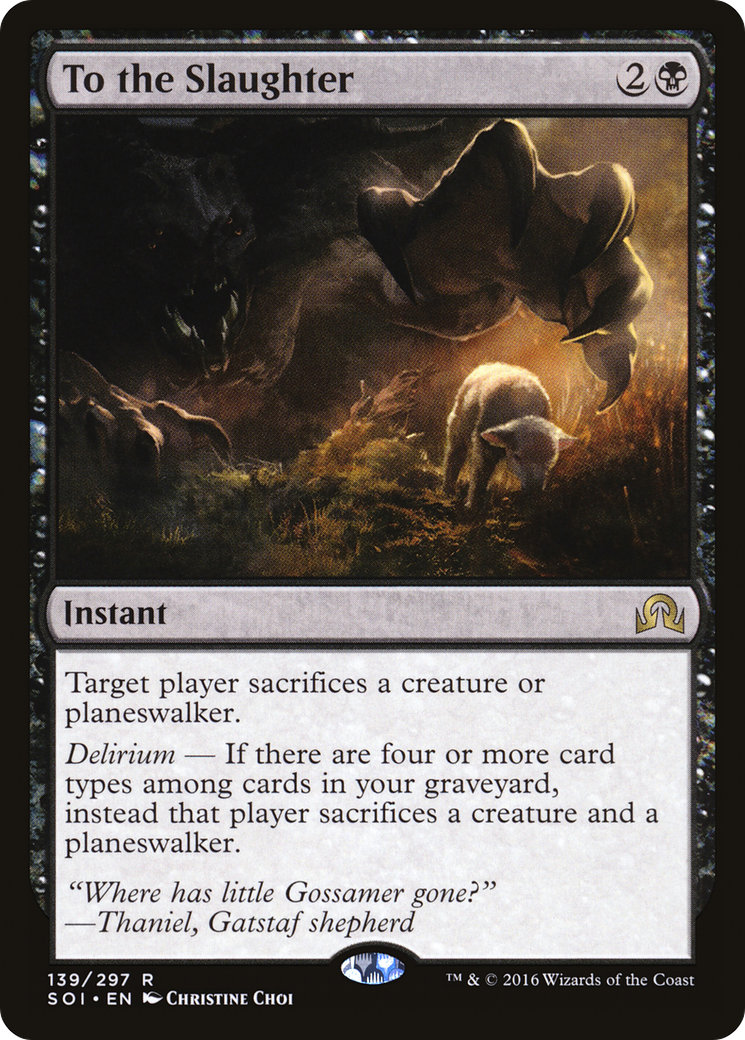To the Slaughter (SOI-139) [Shadows over Innistrad] MTG Single Wizards of the Coast