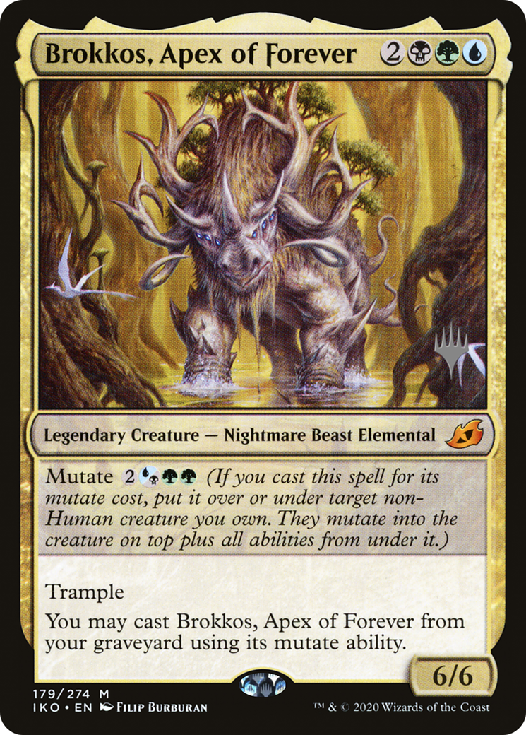 Brokkos, Apex of Forever (PPIKO-179) [Ikoria: Lair of Behemoths Promos] MTG Single Wizards of the Coast