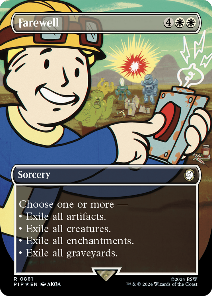 Farewell (Surge Foil) (PIP-881) [Fallout] (Borderless) Foil MTG Single Wizards of the Coast