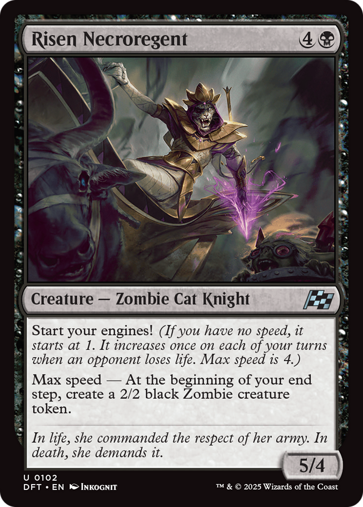 Risen Necroregent (DFT-102) [Aetherdrift] MTG Single Wizards of the Coast