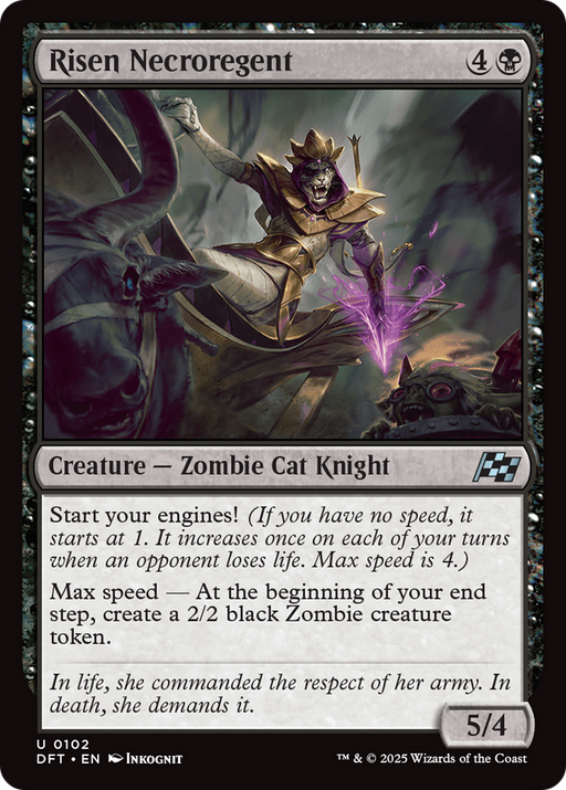 Risen Necroregent (DFT-102) [Aetherdrift] Foil MTG Single Wizards of the Coast
