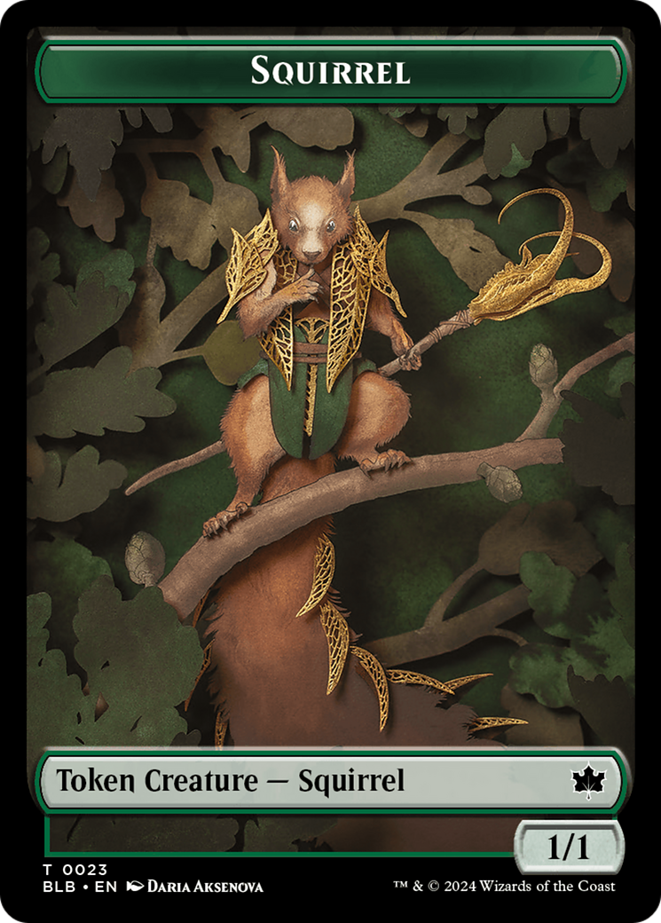 Squirrel Token (BLB-023) [Tokens] Bloomburrow Tokens MTG Single Wizards of the Coast