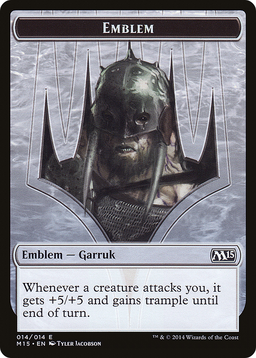 Emblem - Garruk, Apex Predator (M15-014) [Tokens] Magic 2015 Tokens MTG Single Wizards of the Coast
