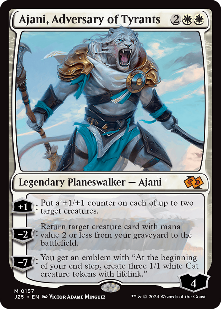 Ajani, Adversary of Tyrants (J25-157) [Foundations Jumpstart] MTG Single Wizards of the Coast