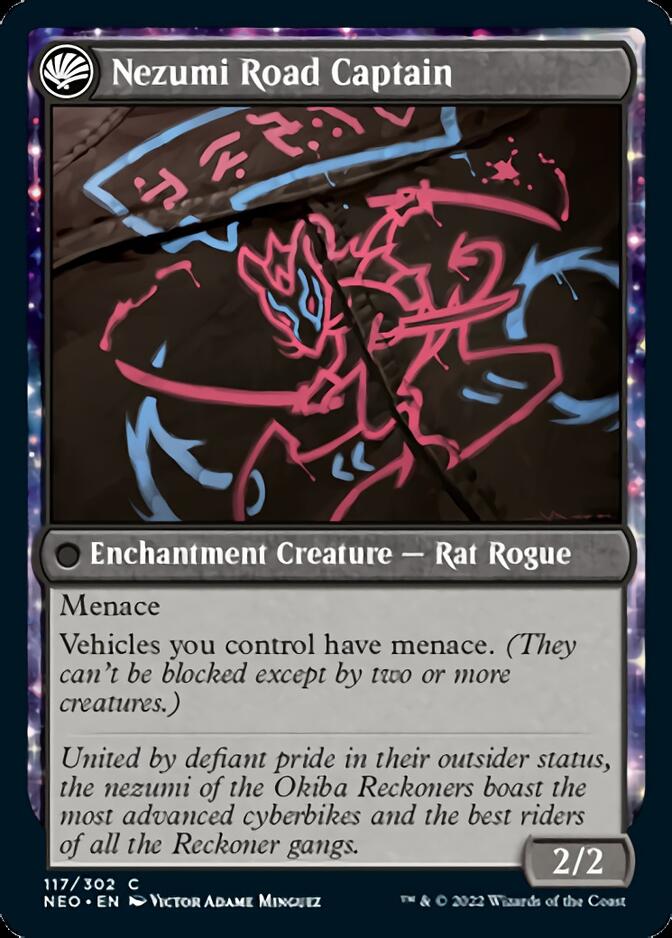 Okiba Reckoner Raid // Nezumi Road Captain [Kamigawa: Neon Dynasty] MTG Single Magic: The Gathering   