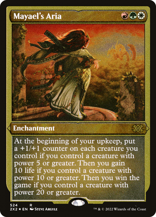 Mayael's Aria (Foil Etched) (2X2-524) [Double Masters 2022] Foil MTG Single Wizards of the Coast