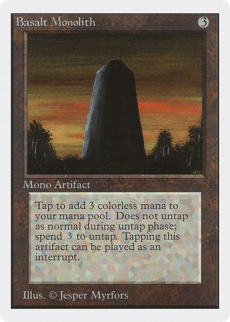 Basalt Monolith (2ED-) [Oldschool] Unlimited Edition MTG Single Wizards of the Coast