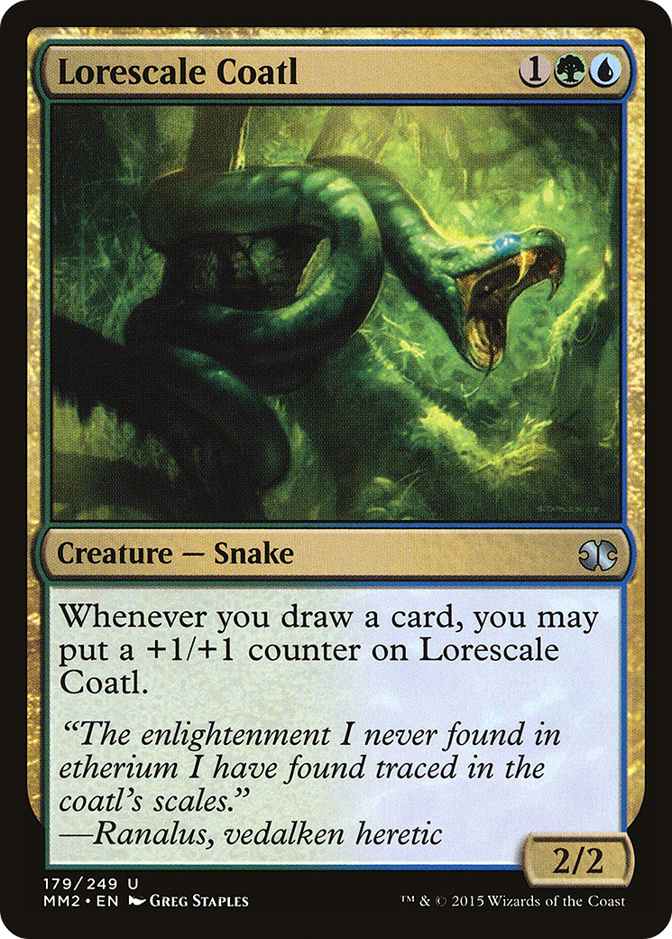 Lorescale Coatl (MM2-179) [Modern Masters 2015] MTG Single Modern Masters 2015
