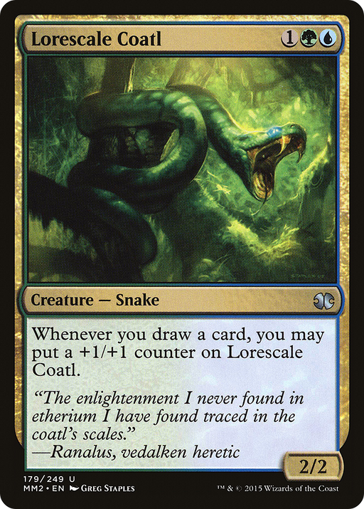Lorescale Coatl (MM2-179) [Modern Masters 2015] MTG Single Modern Masters 2015