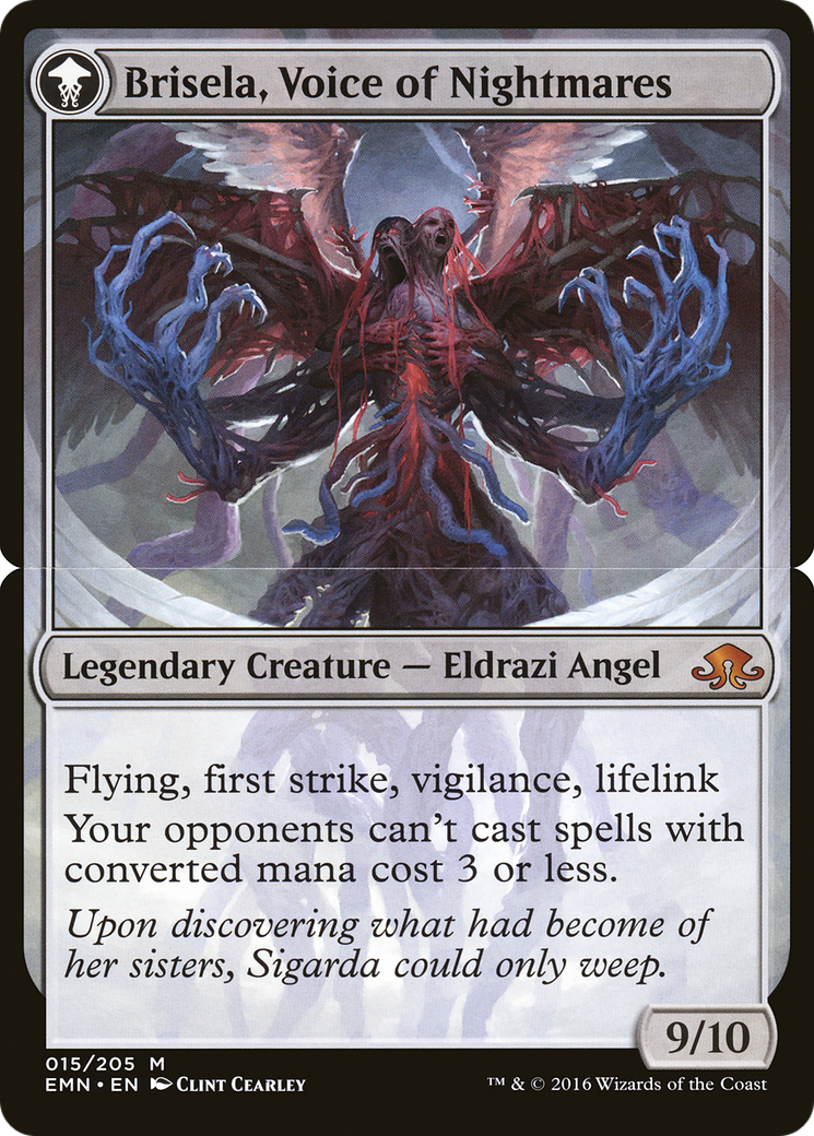 Brisela, Voice of Nightmares (EMN-15B) [Eldritch Moon] Foil MTG Single Wizards of the Coast