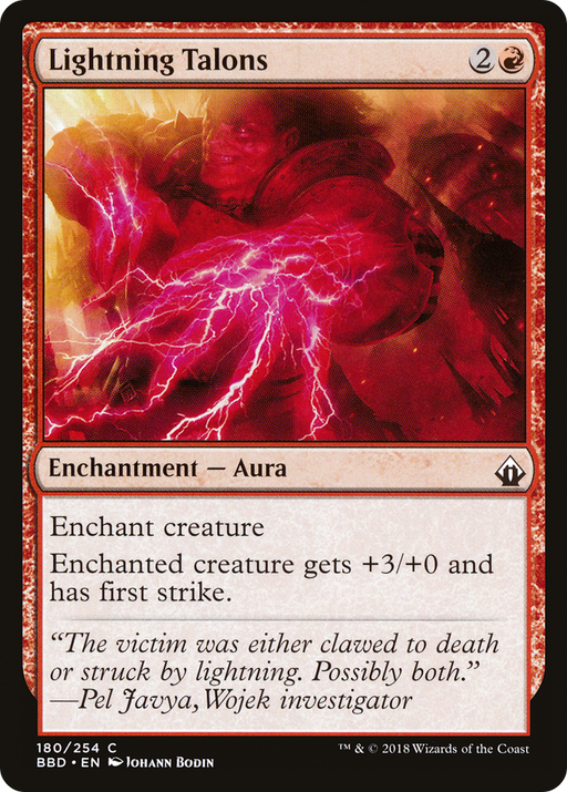 Lightning Talons (BBD-180) [Battlebond] MTG Single Wizards of the Coast
