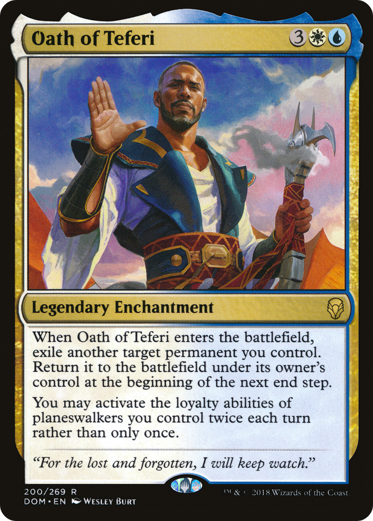 Oath of Teferi (DOM-200) [Dominaria] Foil MTG Single Wizards of the Coast