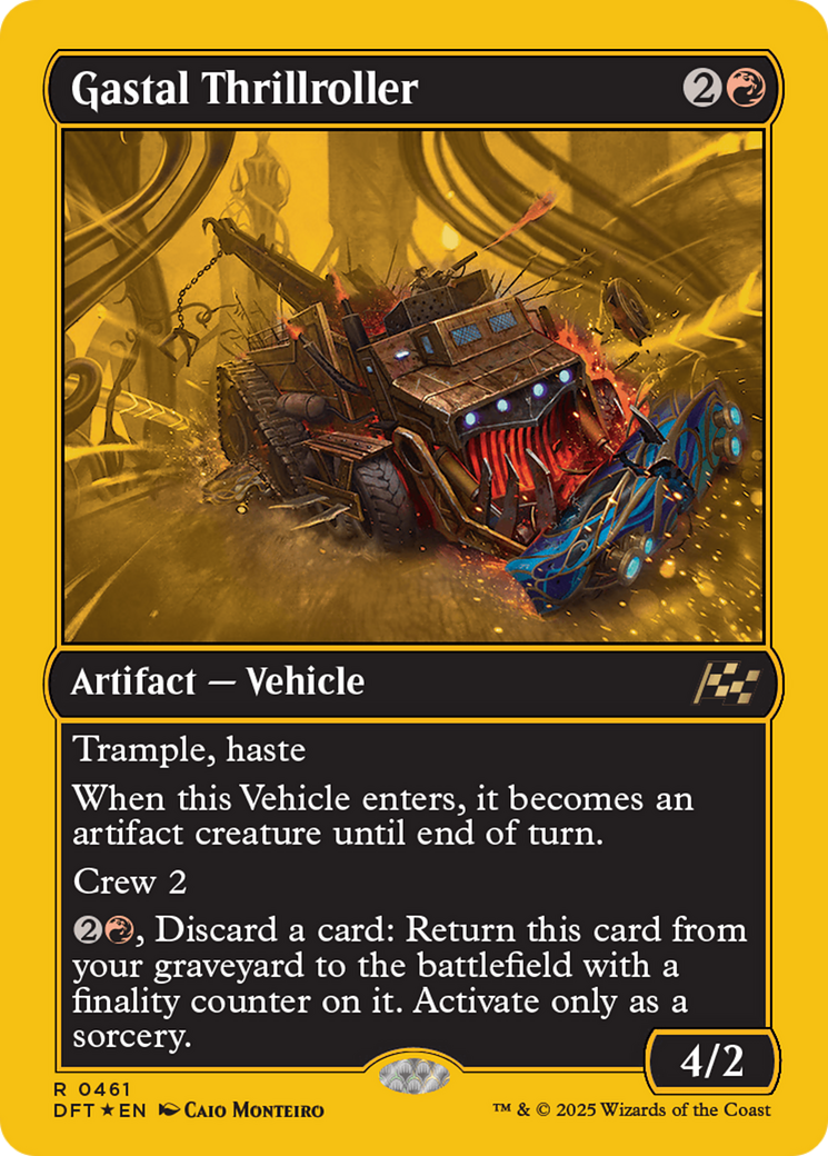 Gastal Thrillroller (First-Place Foil) (DFT-461) [Aetherdrift] Foil MTG Single Wizards of the Coast