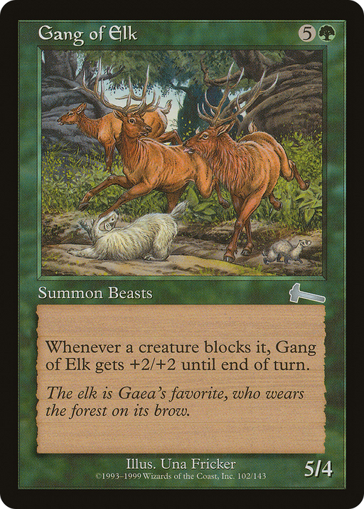 Gang of Elk (ULG-102) [Urza's Legacy] MTG Single Wizards of the Coast