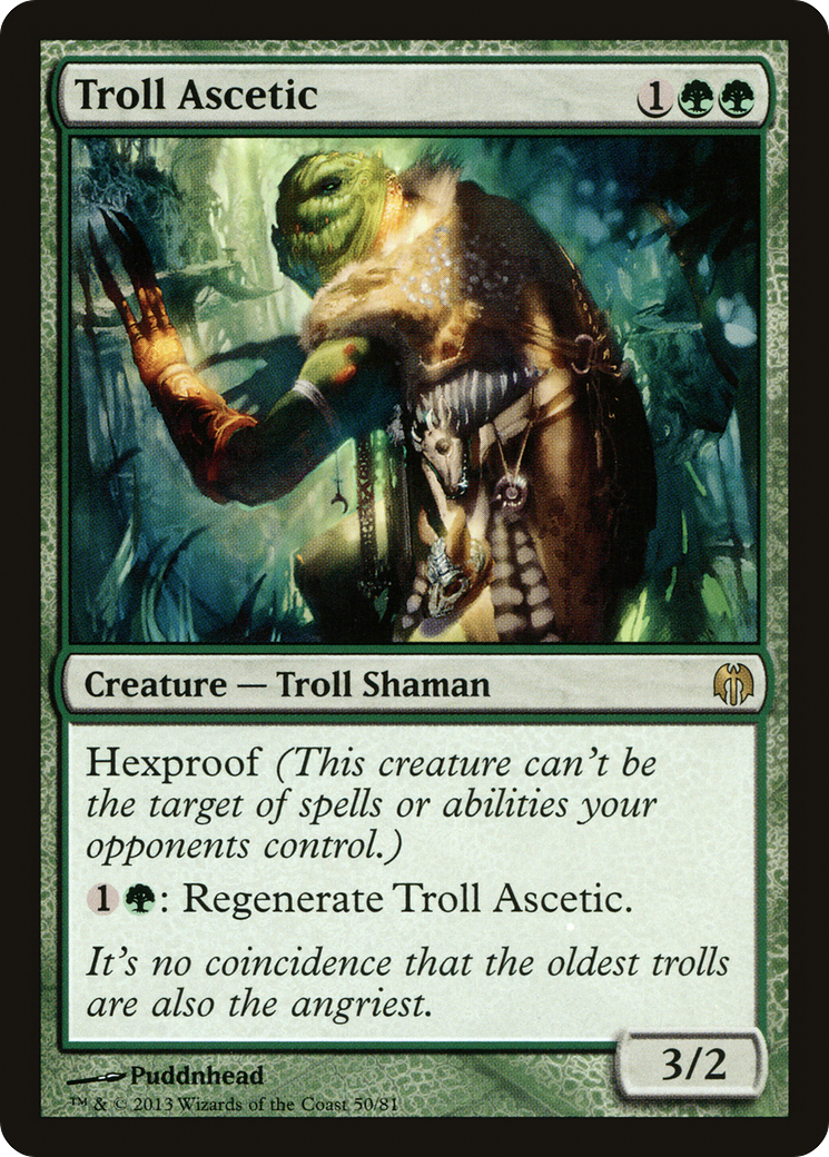 Troll Ascetic (DDL-050) [Misc] Duel Decks: Heroes vs. Monsters MTG Single Wizards of the Coast