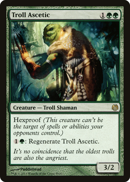 Troll Ascetic (DDL-050) [Misc] Duel Decks: Heroes vs. Monsters MTG Single Wizards of the Coast