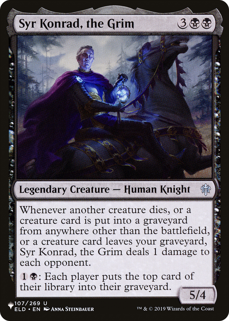 Syr Konrad, the Grim (LIST-107/269) [Mystery Booster] The List MTG Single Wizards of the Coast