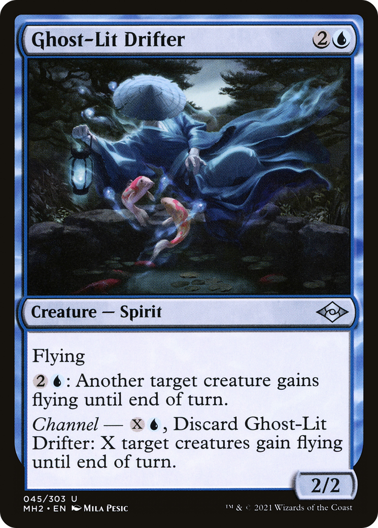 Ghost-Lit Drifter (MH2-045) [Modern Horizons 2] Foil MTG Single Modern Horizons 2