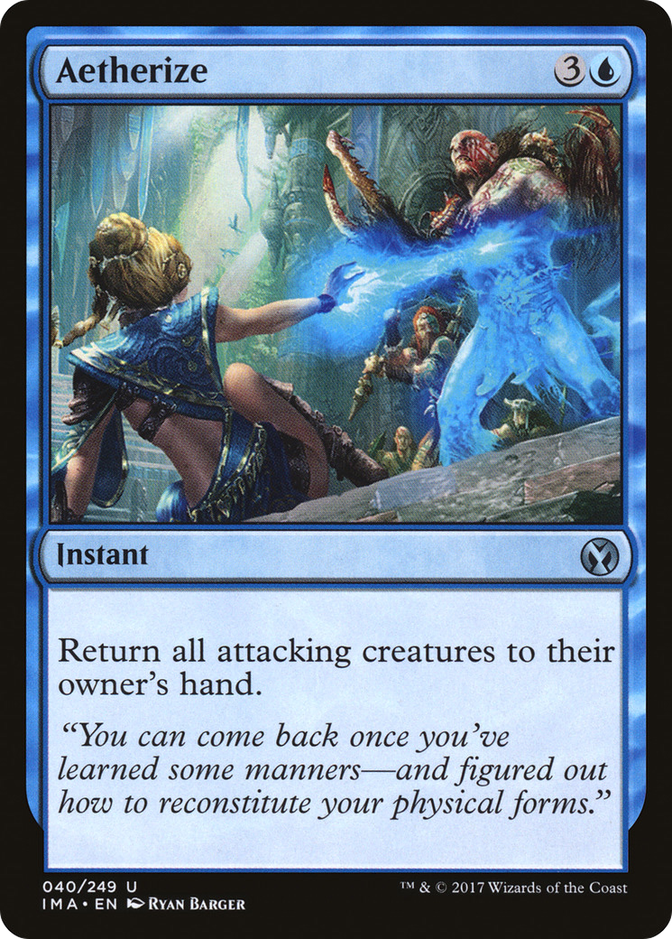 Aetherize (IMA-040) [Iconic Masters] Foil MTG Single Wizards of the Coast