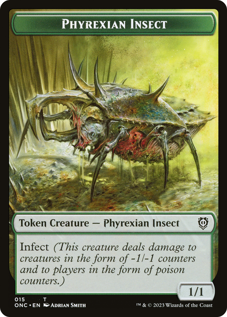 Phyrexian Insect (TONC-015) [Tokens] Phyrexia: All Will Be One Commander Tokens MTG Single Wizards of the Coast