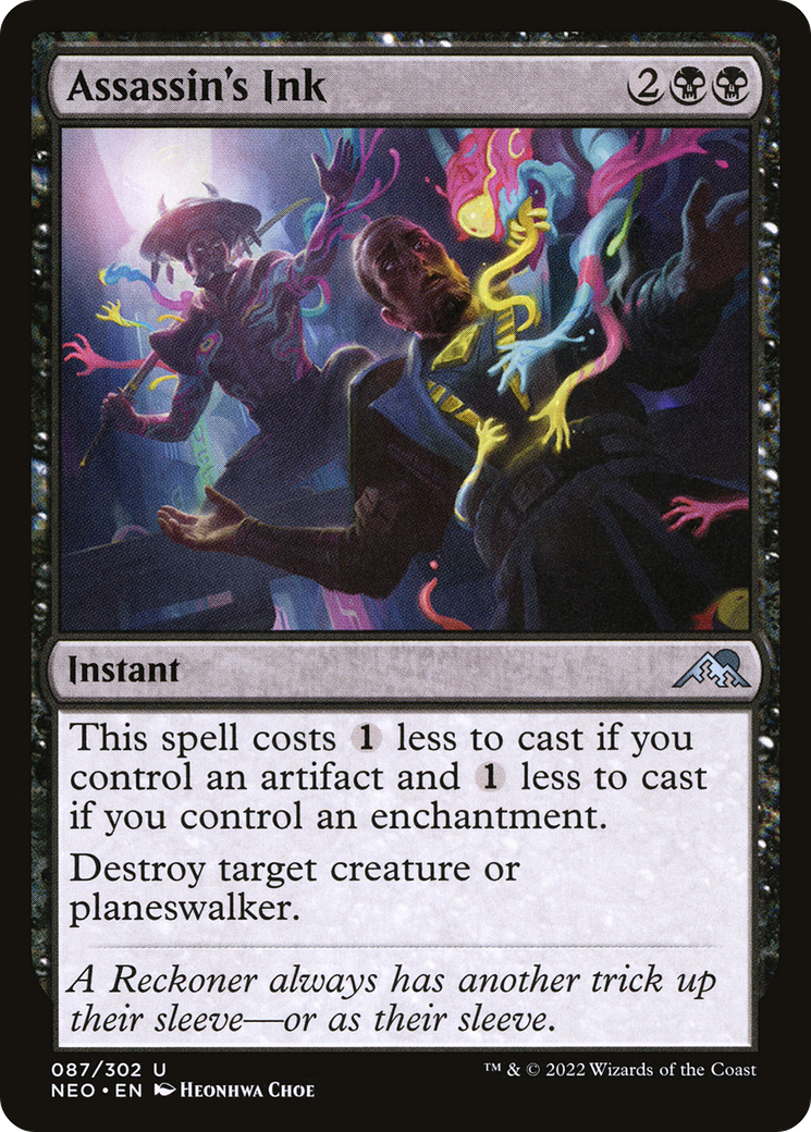 Assassin's Ink (NEO-087) [Kamigawa: Neon Dynasty] MTG Single Wizards of the Coast