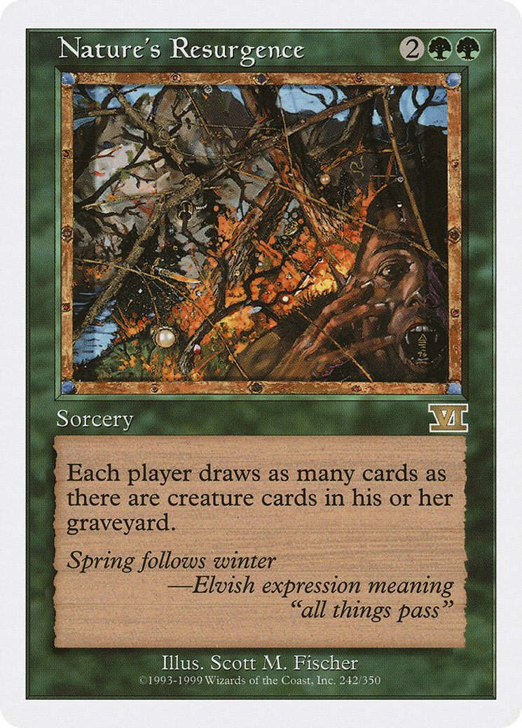 Nature's Resurgence (6ED-242) [Classic Sixth Edition] MTG Single Wizards of the Coast