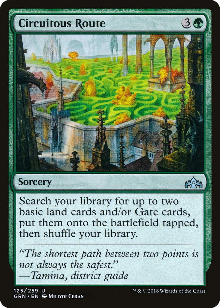 Circuitous Route (GRN-125) [Guilds of Ravnica] MTG Single Wizards of the Coast