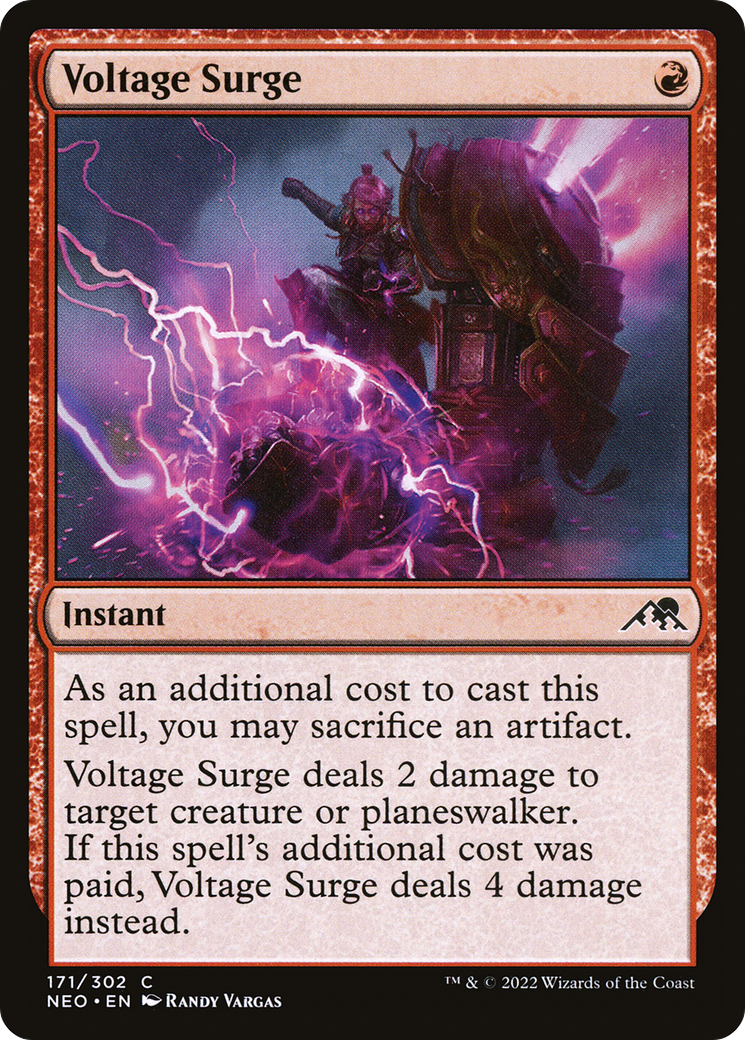 Voltage Surge (NEO-171) [Kamigawa: Neon Dynasty] Foil MTG Single Wizards of the Coast