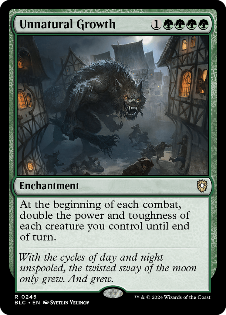 Unnatural Growth (BLC-245) [Bloomburrow Commander] MTG Single Wizards of the Coast