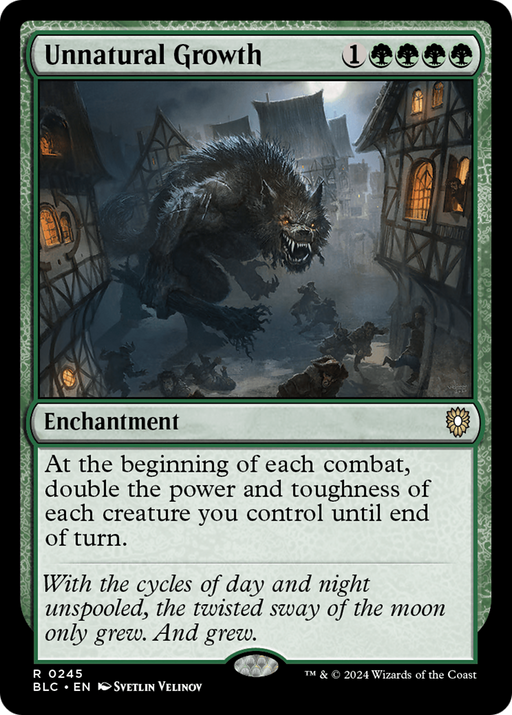 Unnatural Growth (BLC-245) [Bloomburrow Commander] MTG Single Wizards of the Coast