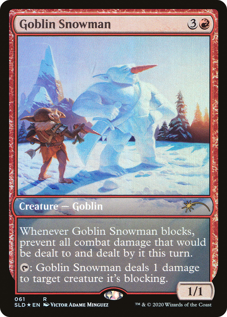 Goblin Snowman (SLD-061) [Secret Lair] Drop Foil MTG Single Wizards of the Coast