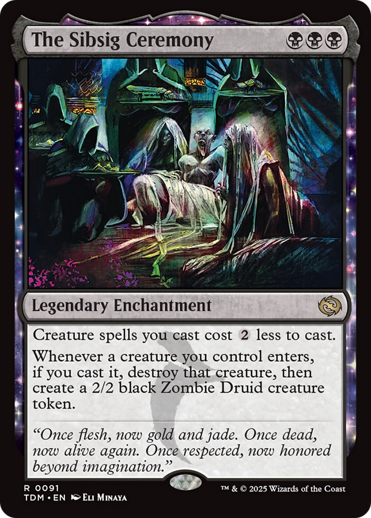 The Sibsig Ceremony (TDM-091) [Tarkir: Dragonstorm] Foil MTG Single Wizards of the Coast