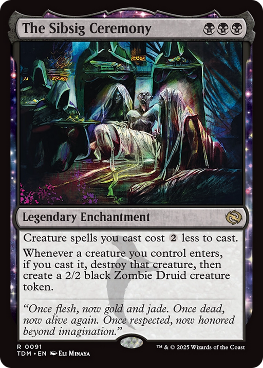 The Sibsig Ceremony (TDM-091) [Tarkir: Dragonstorm] Foil MTG Single Wizards of the Coast