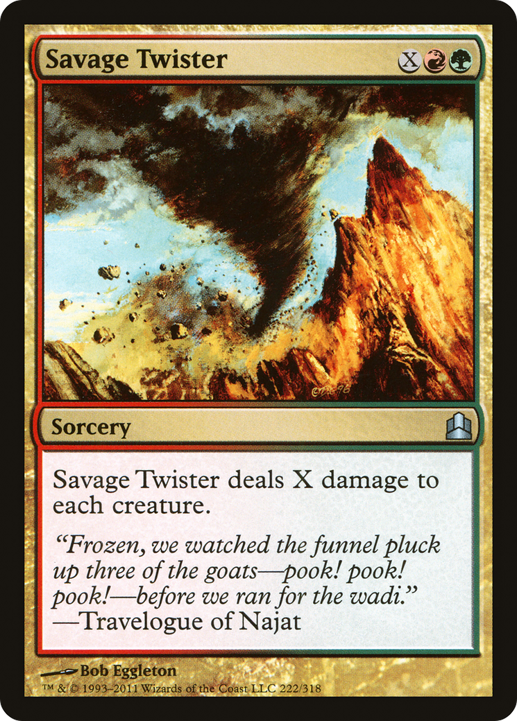 Savage Twister (CMD-222) [Commander 2011] MTG Single Wizards of the Coast