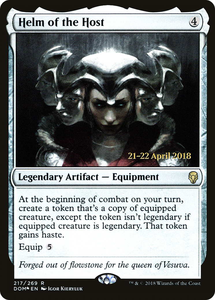 Helm of the Host (PRE-217) [Dominaria Promos] Foil MTG Single Wizards of the Coast
