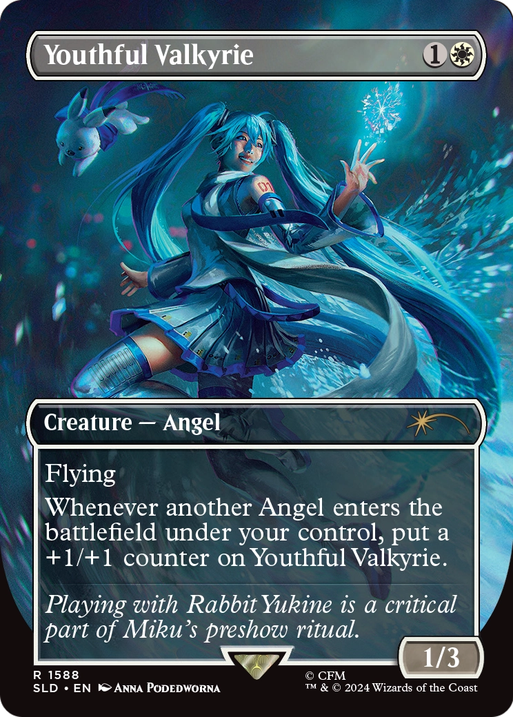Youthful Valkyrie (SLD-1588) [Secret Lair Drop] (Borderless) MTG Single Wizards of the Coast