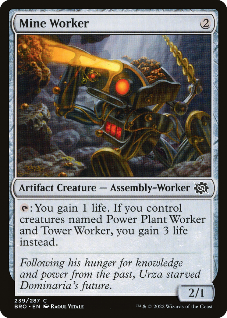 Mine Worker (BRO-239) [The Brothers' War] Foil MTG Single Wizards of the Coast