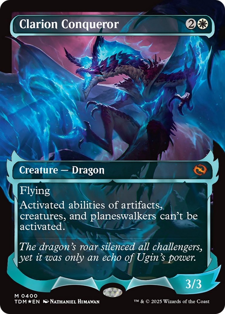 Clarion Conqueror (TDM-400) [Tarkir: Dragonstorm] (Showcase) Foil MTG Single Wizards of the Coast