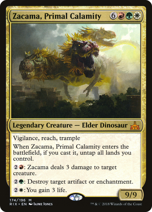 Zacama, Primal Calamity (RIX-174) [Rivals of Ixalan] MTG Single Wizards of the Coast