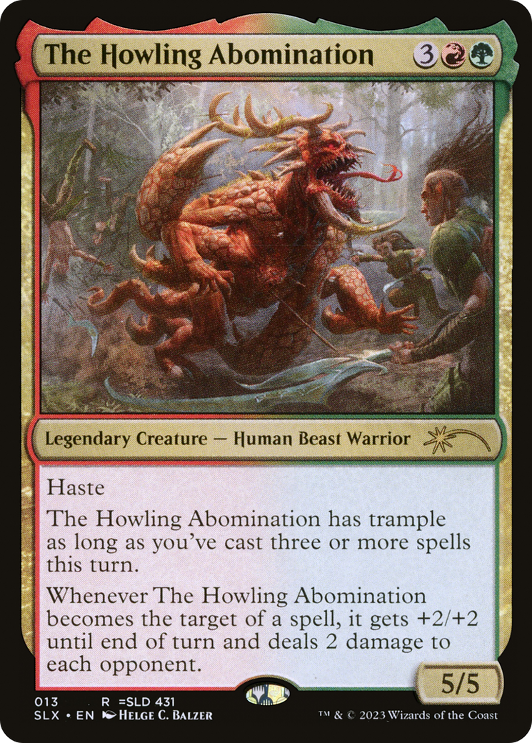 The Howling Abomination (SLX-013) [Secret Lair] Universes Within MTG Single Wizards of the Coast