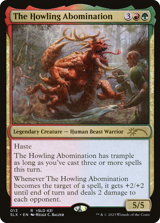 The Howling Abomination (SLX-013) [Secret Lair] Universes Within MTG Single Wizards of the Coast
