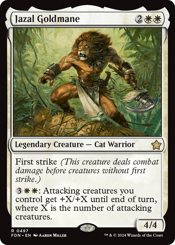Jazal Goldmane (FDN-497) [Foundations] MTG Single Wizards of the Coast