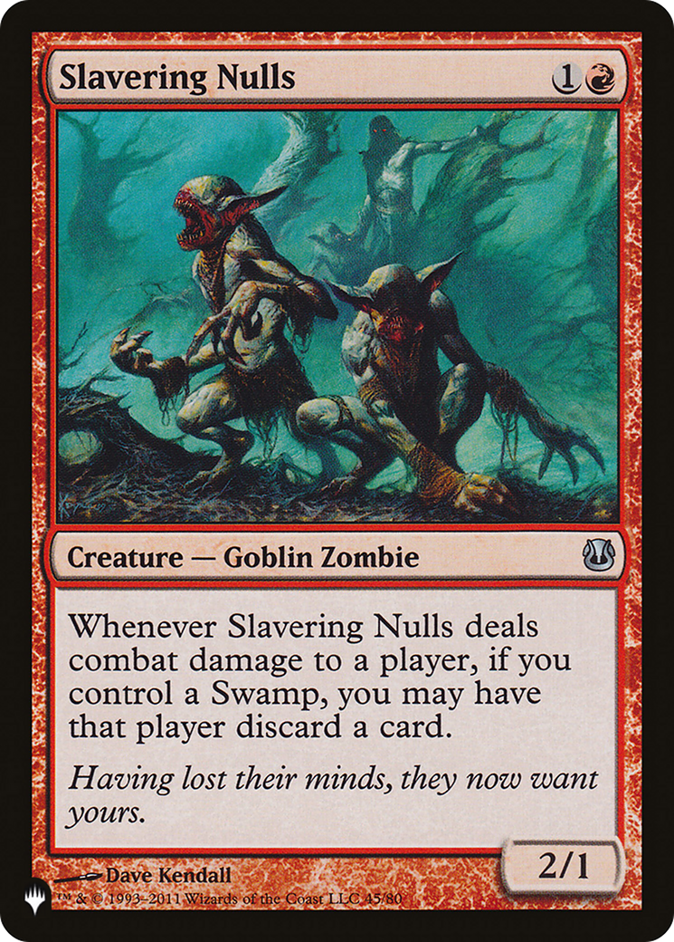 Slavering Nulls (LIST-DDH-45) [Mystery Booster] The List MTG Single Wizards of the Coast