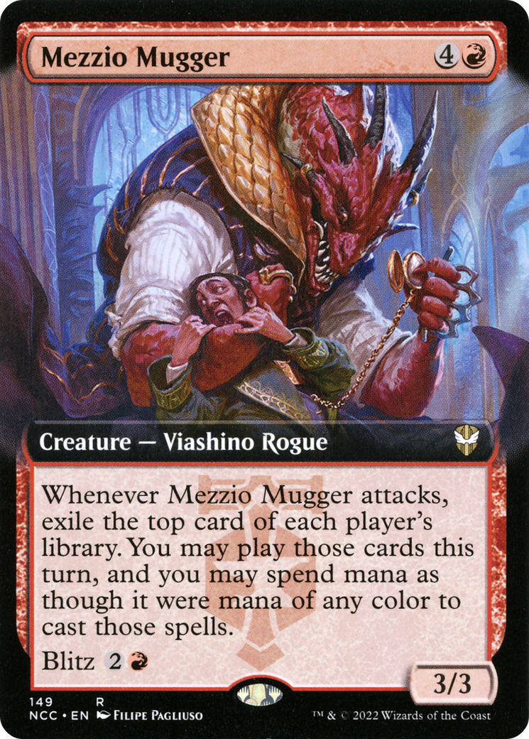 Mezzio Mugger (NCC-149) [New Capenna Commander] (Extended Art) MTG Single Wizards of the Coast