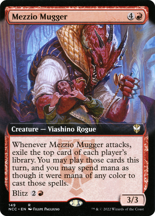 Mezzio Mugger (NCC-149) [New Capenna Commander] (Extended Art) MTG Single Wizards of the Coast
